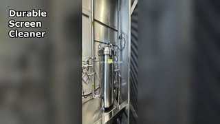 منظف ​​شاشة تلقائي، إطار متين من الفولاذ المقاوم للصدأ