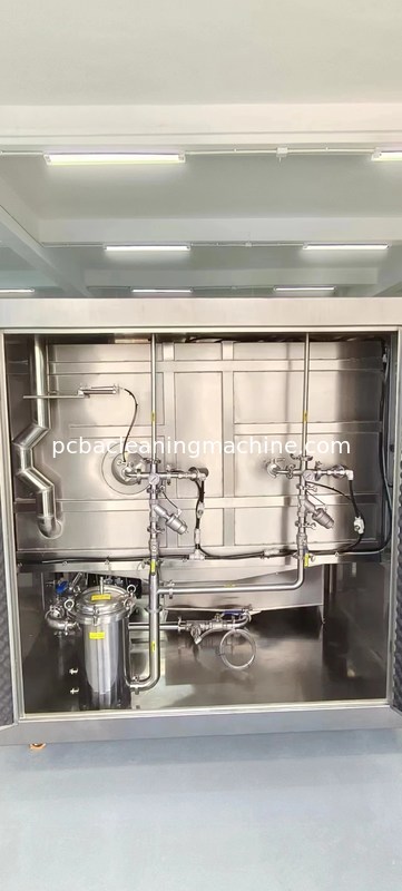 آلة تنظيف مجموعة الـ AC380V / 3p / 50 / 60Hz PCB مع سرعة ناقلة صافية 100-150cm/min