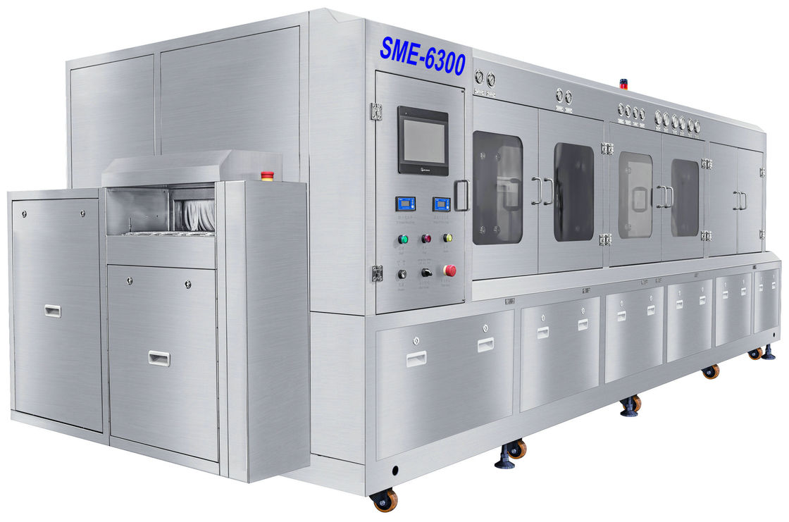 560 * 610mm Offline PCBA Flux Cleaning Machine مع سلة تنظيف طبقتين وموافقة CE