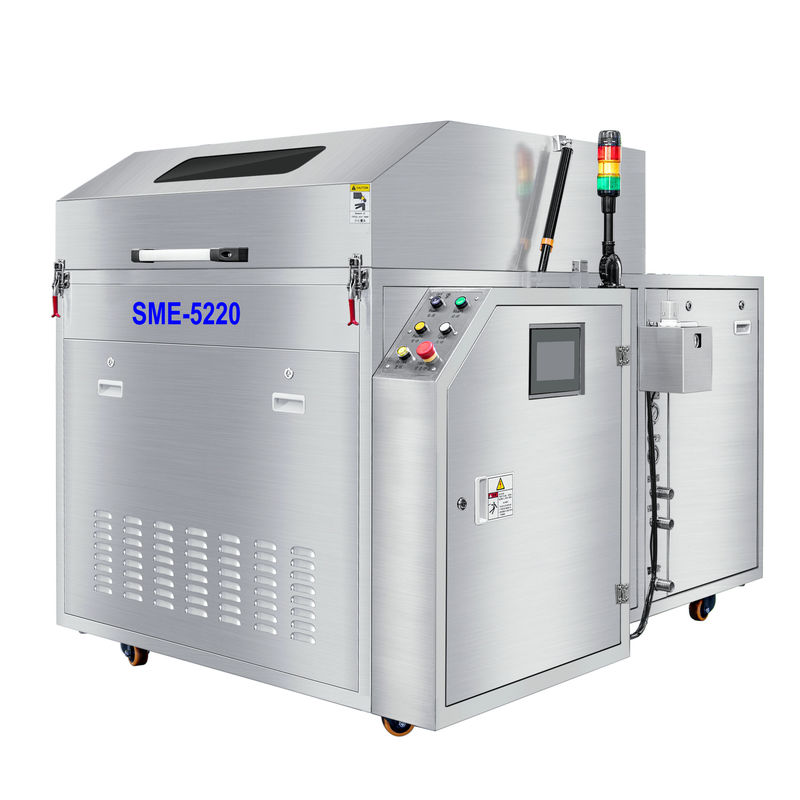 SME-5220 موجة لحام الفرن الاصطناعية البليت Alumiun البليت ، الفولاذ المقاوم للصدأ البليت تدفق آلة التنظيف المتبقية